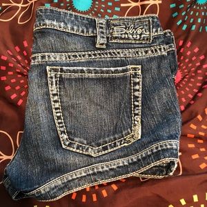 Silver Jean shorts size 34 new condition